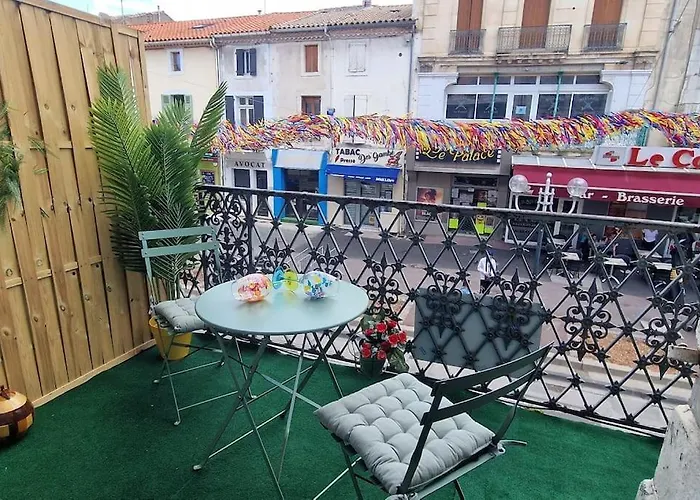 L'occitan En Plein Centre Avec Balcon Lejlighed